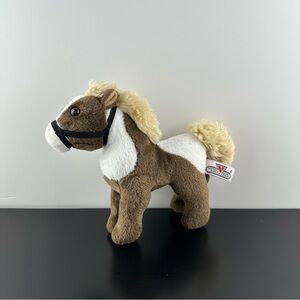 Lelly Venturelli Horse Dorian Brown White Beige Plush Stuffed Animal 9”